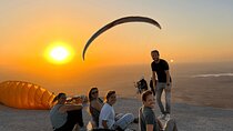 Paragliding with sunset in Agafay desert from Marrakech