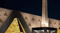 walking tour Grand Egyptian Museum, King Tut Gallery, Solar boat