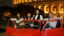 Explore Night Life in Rome with A Vintage Car Fiat 500 