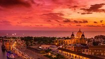 Sunset Navigation through the Bay of Cartagena