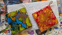 Embossed Alcohol Ink Tile in Estes Park