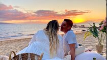 Romantic Sunset Picnic at Pristine Beach with Photo & Video