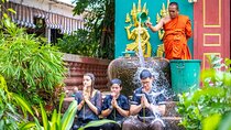 Traditional Khmer Water Blessing by Monk and Lotus Farm Visit