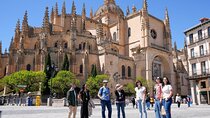 Avila with Walls and Segovia with Alcazar from Madrid