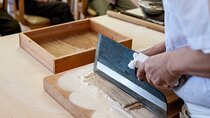 Experience Big soba knife Soba Making Class in Tokyo Kappabashi