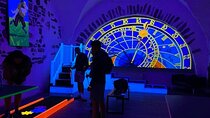Prague Black Light Mini Golf and Games Tour Including Free Drinks