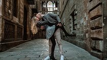 Barcelona Gothic Quarter cinematic photoshoot