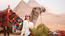 Giza Pyramids Photoshoot with Jumping Horse And Camel From Cairo
