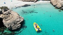 Boat tour Cala Figuera, Es Pontas, Caló de Moro, Cala Marmols