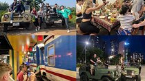 Hanoi Jeep After Dark Foodie Tour and Train Street Experience