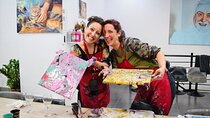 Art & Wine, Painting Experience with Wine in Barcelona