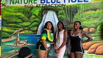 The Blue Hole Falls and Bamboo Rafting Tour from Montego Bay