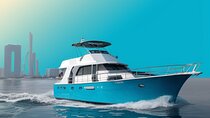 Dubai Luxury Private Yacht Rental - 64ft Hatteras Vogue