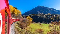 Full Day Tour in Bernina red train and St Moritz from Milan