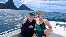 Private Boat Charter St. Lucia, boat tour to Soufriere. Half day.