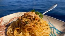 Cooking School on Board with Lunch and Swimming in Capri
