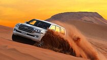 Dubai Desert Safari Adventure, Camel Ride, Sand surf, BBQ Dinner