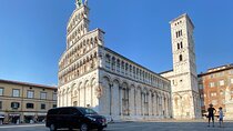 Lucca tour and Pisa Tower + WineTasting by van from Livorno Port