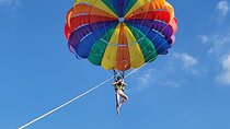 Parasailing High Above The Beautiful Patong Bay
