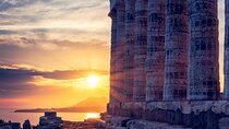 Ancient Corinth and Sunset at Temple of Poseidon Cape Sounio