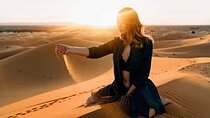 Private Sun Rise Dubai Desert Safari sand boarding & Camel ride