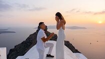 Surprise Proposal Photoshoot in Santorini