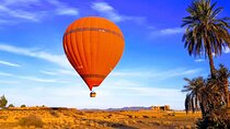 Hot air balloon over Luxor with transportation and soft drinks