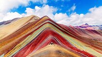 The colors of the Andes:The Rainbow Mountain.