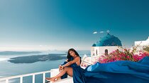 Flying Dress Santorini Photoshoot and Hotel Pick Up Group Deals