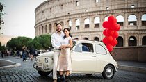 Rome Pro Photoshoot service include free transport FIAT 500
