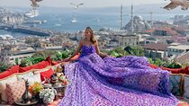 Flying Dress Rooftop Photo Shoot with Bosphorus