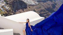 Santorini Flying Dress Photoshoot-Video by a Pro & Transportation