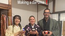 Japanese culture experience [Dharma Mask make] in Asakusa