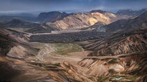 Landmannalaugar Hiking Haifoss Waterfall and Nature Bath