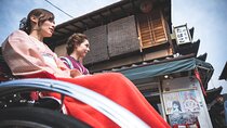 Explore Kyoto by private cab, kimono and rickshaw plan