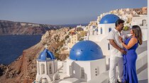 Oia Couple Photo Shoot Private Entry to Blue Domes skip the lines
