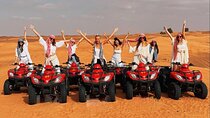 Desert Quad Biking Tour and Sand Boarding with Dinner in Dubai