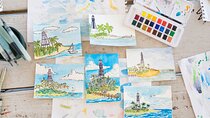 Watercolor Postcard Painting with a Local Artist