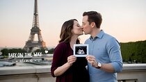 Dreamy Eiffel Tower Pregnancy Photo shoot in Paris 