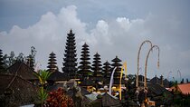 Bali Besakih Temple with Rice Terrace and Waterfall