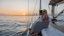 Sunset On A Luxury Sailboat From Port Olimpic
