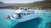 Blue Lagoon Akamas Bus and Boat Tour with Water Slide from Paphos