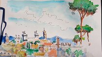 Sketching on Rome from the Pincio Terrace with Guido