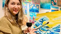 Cultural Paint and Sip Experience in Tokyo: Japan-Themed Art