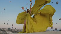 Cappadocia Photo shoot with a flying dress