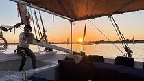 Felucca Sailboat ride on the Nile at Sunset with Tea time 