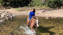 Horseback riding to visit the waterfall