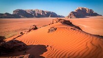 From Petra : Wadi Rum Private 8 - hours roundtrip tour . 