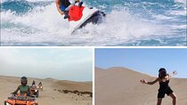 Jet Ski and quad and sky on sand to agadir