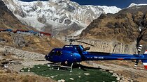Landing Helicopter at Annapurna base camp from Pokhara tour
